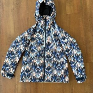 686 Athena Insulated Snowboarding Jacket in Indigo Kaleidoscope like new